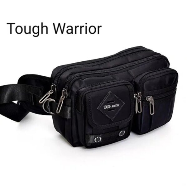 Tough Warrior Waist & Crossbody Bag-F21(Black)