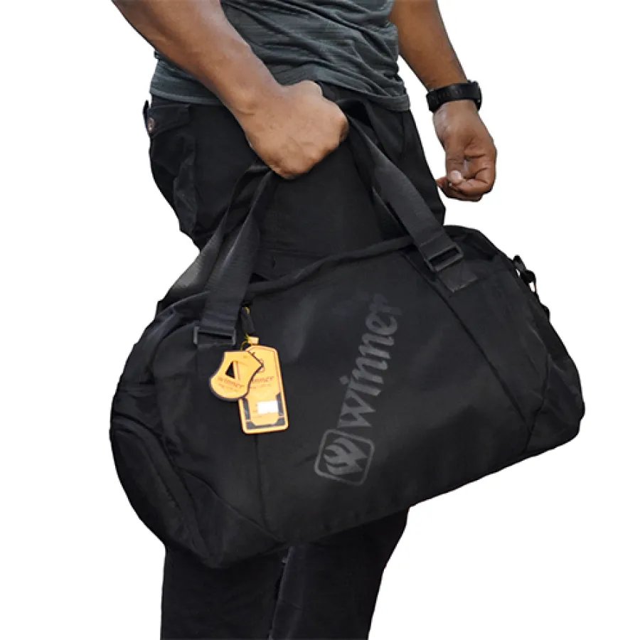 q7s775UYZoL5oPRU0Qwdx3wthCuxEnAfdtQKceRE Winner Large Capacity Premium Gym & Traveling Duffel Bag-WB63(Black) - Image 1