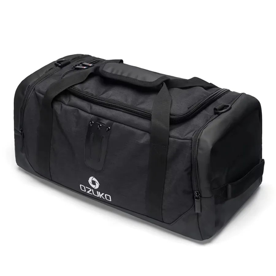 uT2znSjEOMykTtfLICLVgGe0P4N8X3ufE2QQivlr Ozuko 9005 Gym Duffle Football Golf Sneaker Travel Bag(Black) - Image 1