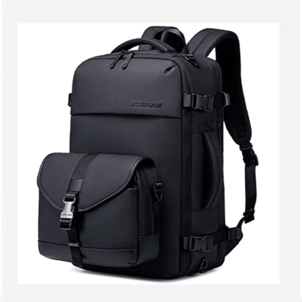 ARCTIC HUNTER B00865 Laptop 15.6 Inch Expandable With Detachable Business Sling Bag(Black)