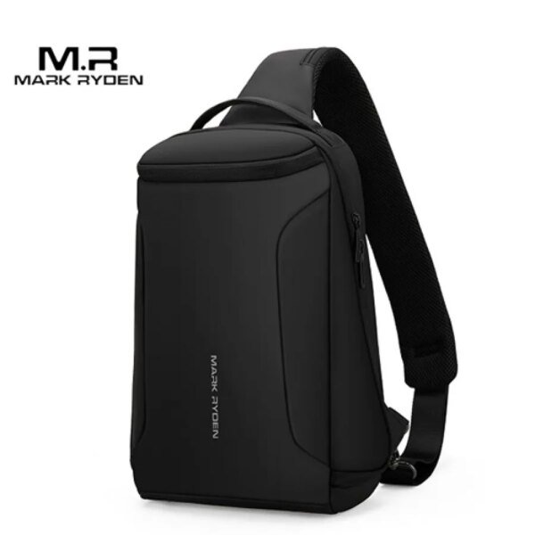 MARK RYDEN MR7069 Crossbody Shoulder Bag Waterproof USB(Black)