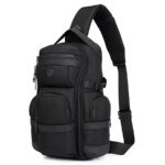 Ozuko 9808 Outdoor Crossbody Shoulder Chest Sling Bag(Black)
