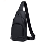 ARCTIC HUNTER XB13005 Oxford Fabric Crossbody Bag (Black) - Image 2