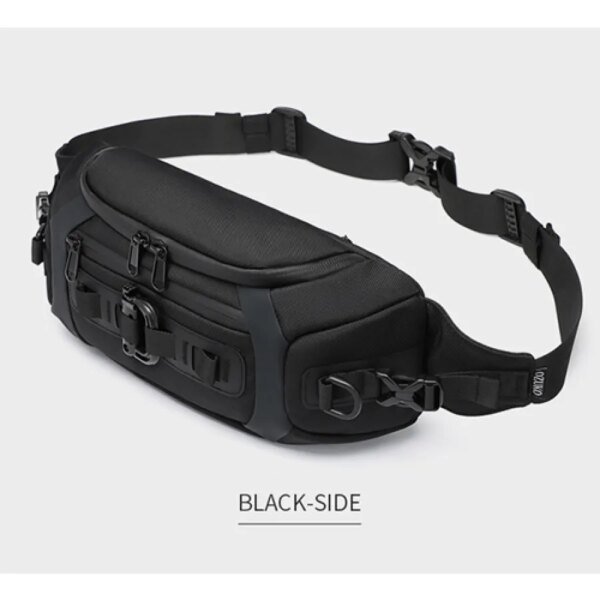 OZUKO 9530 Tactical Sling Chest Waterproof Shoulder Bag for Camping Hiking Fitness Cycling(Black)
