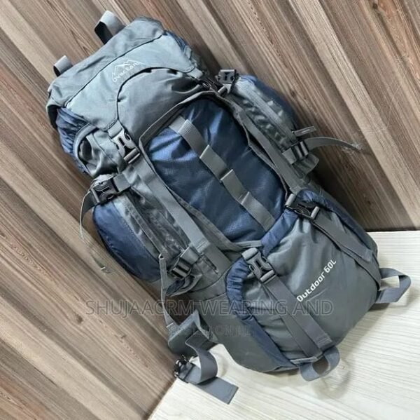 Over Earth 60L Hiking Campaign Travel Backpacks(Blue)