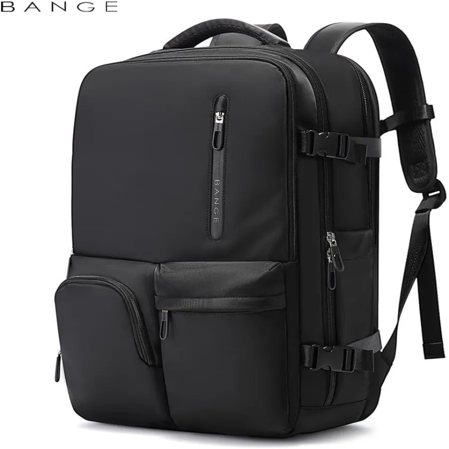 zVLJ1Bd9oxSrSEJRRyeTsx4iYMLPB7FPEehtSgQW BANGE BG-1800 Carry-on Large Capacity Waterproof Business Travel Backpacks(Black) - Image 1