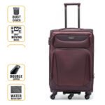 President Family TSA Lock 5Wheel Travel Trolley 919 Coffee