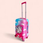 Kid's Polycarbonate Cartoon 4 Wheel 360 Rotating Non-Breakable Suitcase Luggage Trolley - Disney Unicorn - Image 3