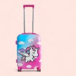 Kid's Polycarbonate Cartoon 4 Wheel 360 Rotating Non-Breakable Suitcase Luggage Trolley - Disney Unicorn - Image 6
