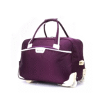 HTS Rolling Duffel Travel Trolley Bag Purple - Image 2