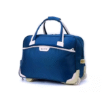 HTS Rolling Duffel Travel Trolley Bag Blue - Image 2