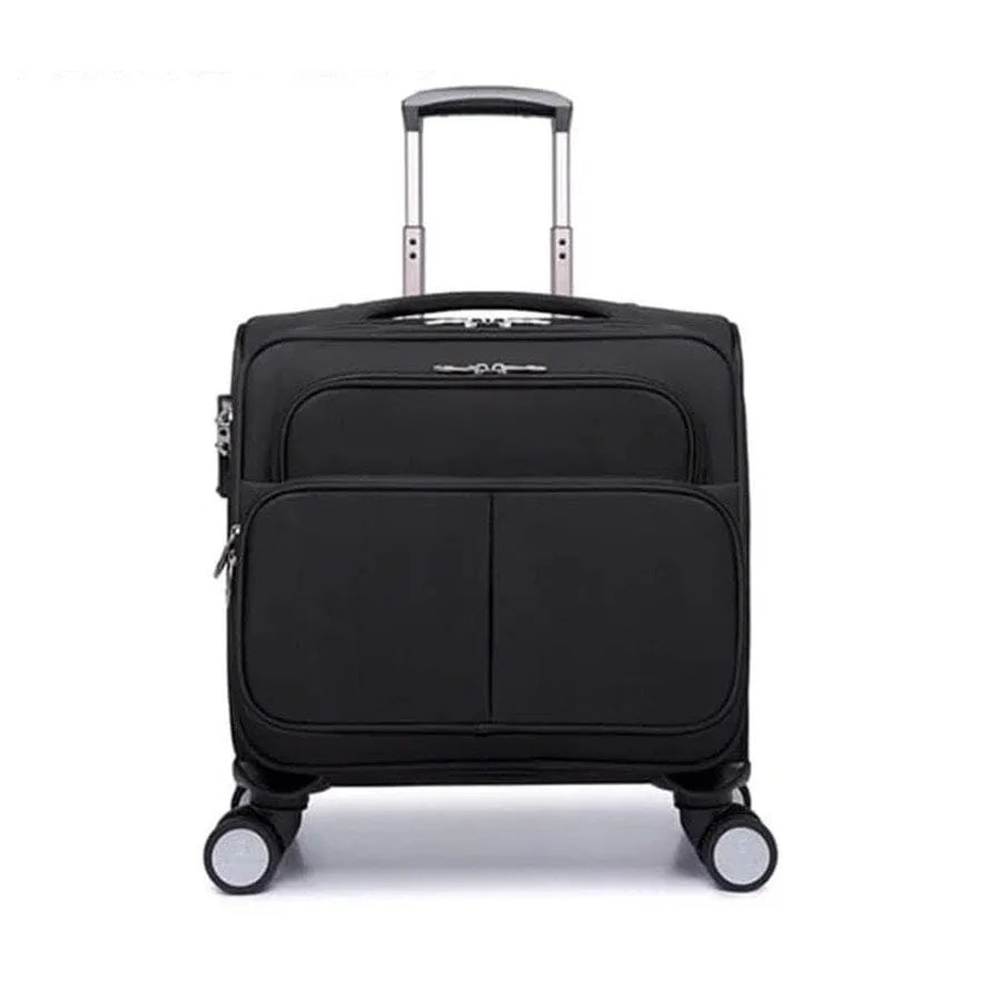 HmmQtXG7cqxdfQyYCYxVrujYANoWMG6C6b8dORaKjpegwidth900height900 WGENER GONGZI 17inch Cabin Crew Trolley Luggage-01(Black) - Image 1