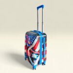 Kid's Polycarbonate Cartoon 4 Wheel 360 Rotating Non-Breakable Suitcase Luggage Trolley - Captain America - Image 2