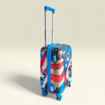 Kid's Polycarbonate Cartoon 4 Wheel 360 Rotating Non-Breakable Suitcase Luggage Trolley - Captain America - Image 5