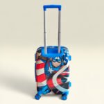 Kid's Polycarbonate Cartoon 4 Wheel 360 Rotating Non-Breakable Suitcase Luggage Trolley - Captain America - Image 4