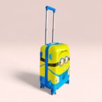 Kid's Polycarbonate Cartoon 4 Wheel 360 Rotating Non-Breakable Suitcase Luggage Trolley - Minions - Image 3