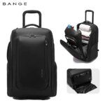 BANGE BG-8079 Multifunctional Large-Capacity Rolling Business Commuting Trolley Backpack(Black)