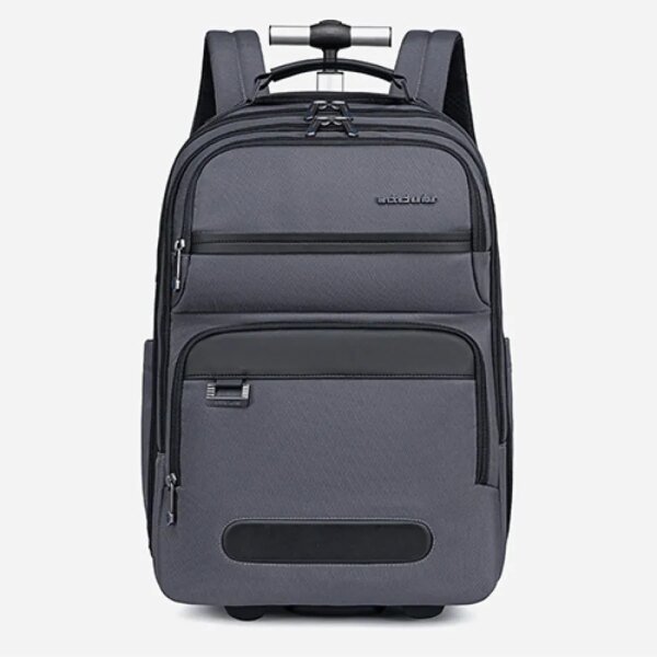 Arctic Hunter LG00656-1 Tas Ransel Semi Koper Backpack Bag Laptop USB With Wheels(BGrey)