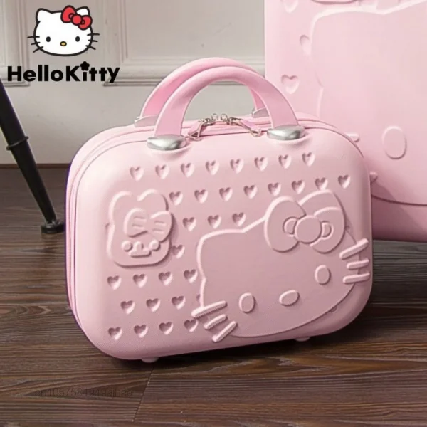 Hello Kitty 14 Inch Mini Makeup Beauty Case Box - Baby Pink