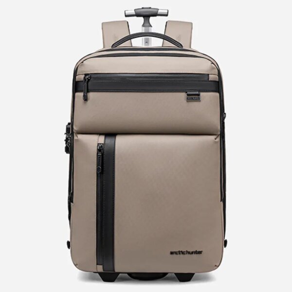Arctic Hunter LG00860 Rolling 2 Wheels Water-resistant Travel Trolley Luggage Bag(Beige)