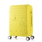 Hello Kitty 24 Inch Cartoon Suitcase Trolley Luggage - Yellow