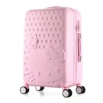 Hello Kitty 24 Inch Cartoon Suitcase Trolley Luggage - Baby Pink