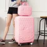 Hello Kitty 14-24 Inch Beauty Box Luggage Set – Baby Pink
