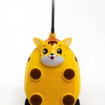 Remote Control Animal Trolley Luggage Game Kids Toy Travel Case (Yellow)