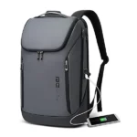 Bange BG-2517 USB Charging 15.6 Inch Laptop Business Travel Backpacks (Grey)