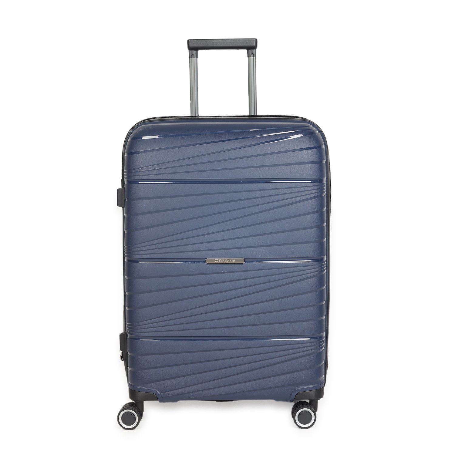 8a95acb57f68aa30f3ed99d2065e73c6 President Waterproof Pp Fiber Case Travel Luggage 1904 Blue - Image 1