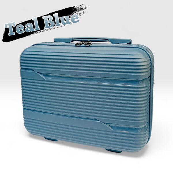 ORAMI Unbreakable Premium 16 Inch Mini Makeup Beauty Case Box - Teal Blue