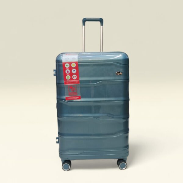 ICE lightweight Hardcase PP With 360 Degree wheels Trolley Luggage (Teal Blue)