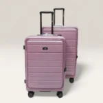 Smart Polo 95101 Lightweight Hard Durable Polycarbonate With 360° Wheels Trolley Luggage (Lavender)