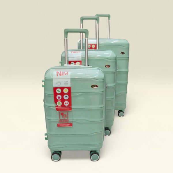 ICE lightweight Hardcase PP With 360 Degree wheels Trolley Luggage (Mint Green)