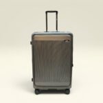 Smart Polo 95688 Lightweight Hard Durable Polycarbonate With 360° Wheels Trolley Luggage (Dark Gray/Gunmetal)