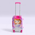 Kid's Polycarbonate Cartoon 4 Wheel 360 Rotating Non-Breakable Suitcase Luggage Trolley - Disney Sofia - Image 5