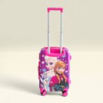 Kid's Polycarbonate Cartoon 4 Wheel 360 Rotating Non-Breakable Suitcase Luggage Trolley - Frozen Elsa Anna - Image 5