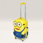 Kid's 20' 3D Minion Design ABS +PC hard shell 4 Wheel 360 Rotating Luggage Trolley - Image 2