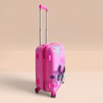 Kid's Polycarbonate Cartoon 4 Wheel 360 Rotating Non-Breakable Suitcase Luggage Trolley - Butterflies - Image 4