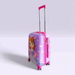 Kid's Polycarbonate Cartoon 4 Wheel 360 Rotating Non-Breakable Suitcase Luggage Trolley - Disney Sofia - Image 3