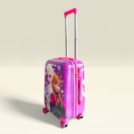 Kid's Polycarbonate Cartoon 4 Wheel 360 Rotating Non-Breakable Suitcase Luggage Trolley - Frozen Elsa Anna - Image 3
