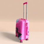 Kid's Polycarbonate Cartoon 4 Wheel 360 Rotating Non-Breakable Suitcase Luggage Trolley - Butterflies - Image 3