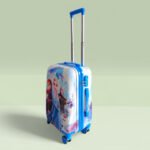 Kid's Polycarbonate Cartoon 4 Wheel 360 Rotating Non-Breakable Suitcase Luggage Trolley - Disney Frozen - Image 3