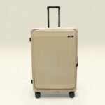 Smart Polo 95688 Lightweight Hard Durable Polycarbonate With 360° Wheels Trolley Luggage (Champagne)