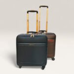 Bojuegzi Water Resistant 18 Inch Cabin Size Soft Trolley Luggage - Black - Image 6