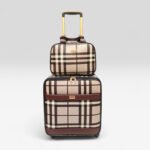 Luxury Canvas 18 Inch Trolley Luggage with Matching Beauty Box Set (LCD-04)
