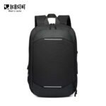 LEASTAT 14 Inch Simple Lightweight Casual Expandable Business Laptop Backpack Office Bag (Black)