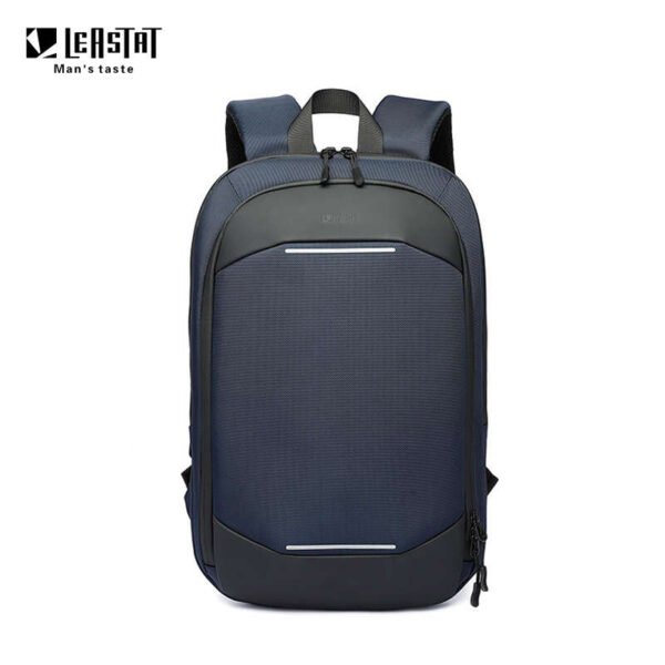 LEASTAT 14 Inch Simple Lightweight Casual Expandable Business Laptop Backpack Office Bag (Blue)